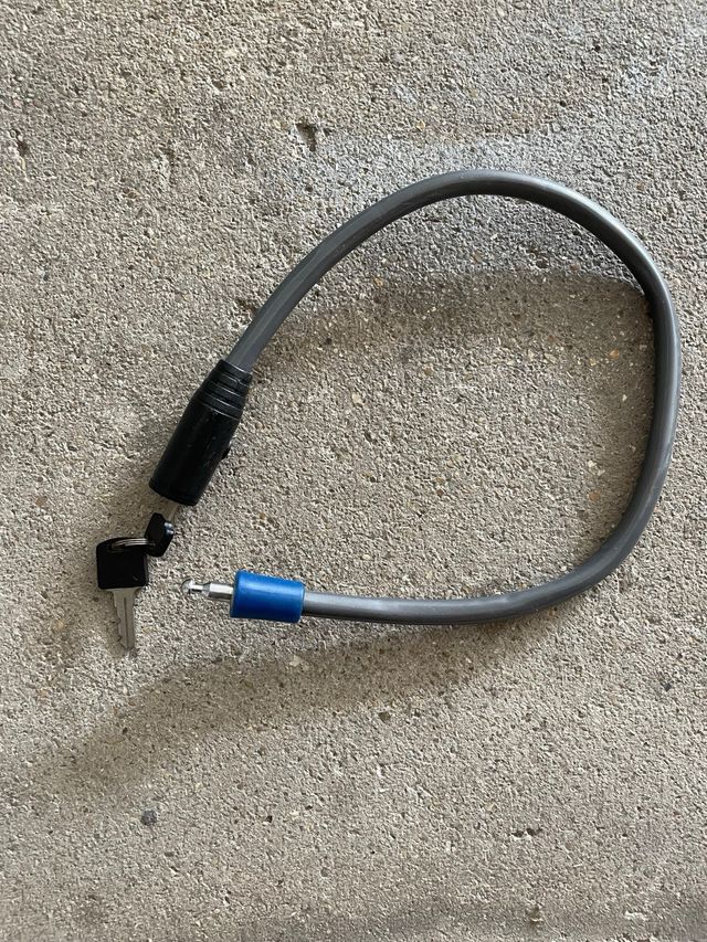 Antifurto Bici Btwin Grigio con Chiavi