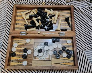 Scacchiera Pieghevole Madreperla. Pregiata