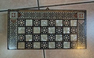 Scacchiera Pieghevole Madreperla. Pregiata