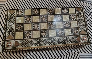 Scacchiera Pieghevole Madreperla. Pregiata