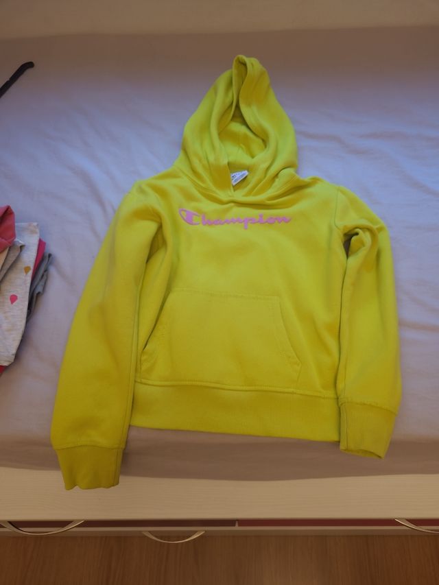 Sudadera Champion Amarilla Talla 9-10 Años