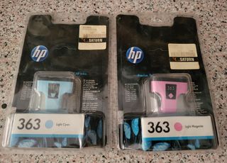 Cartuchos de tinta HP 363 Light Cyan y Light Magen