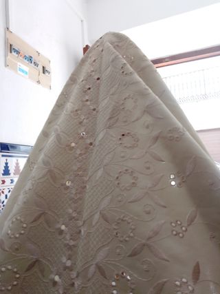 Manto Virgen bordado