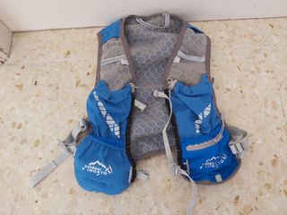 Mochila Deportiva Azul y Gris