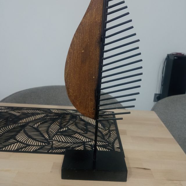 Decoración Madera y Metal Hoja