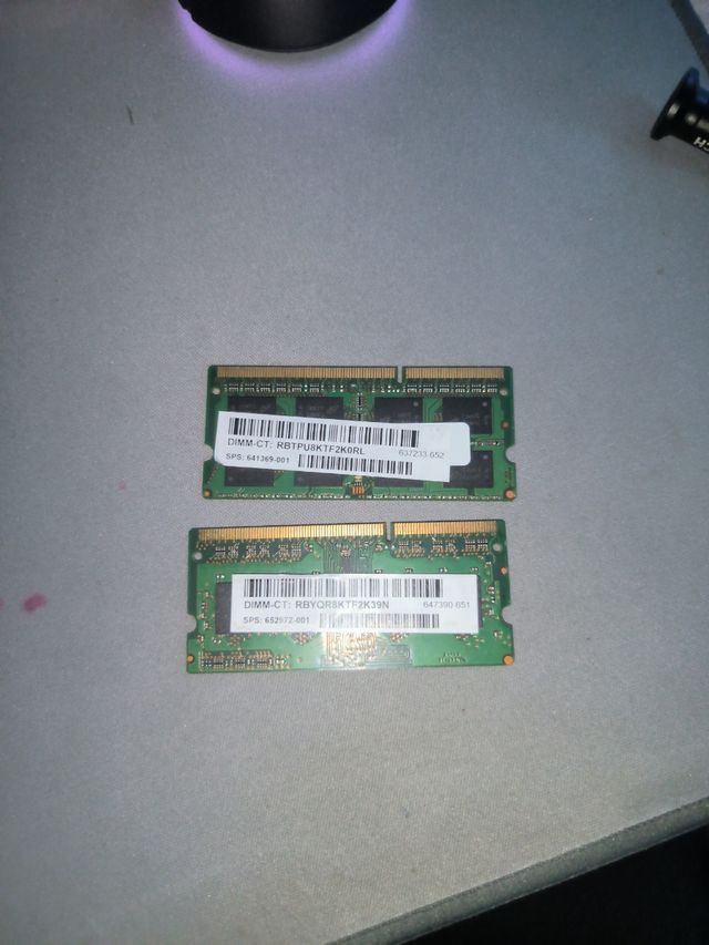 2x Crucial DDR3 8GB Memoria RAM