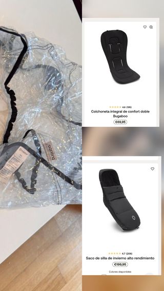 Accesorios Bugaboo: verano/invierno