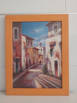 Cuadros con marco de madera