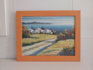 Cuadros con marco de madera