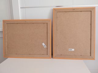 Cuadros con marco de madera