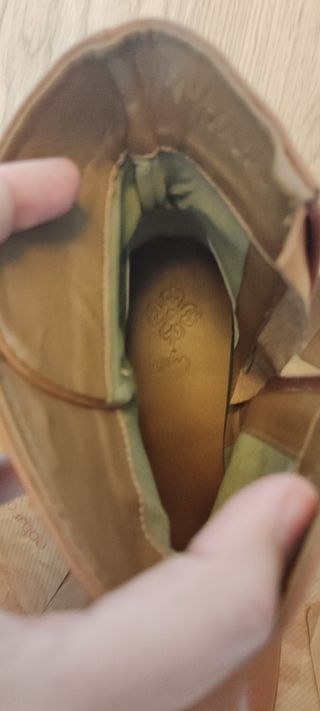 Botines de tacón Vélez piel camel 40
