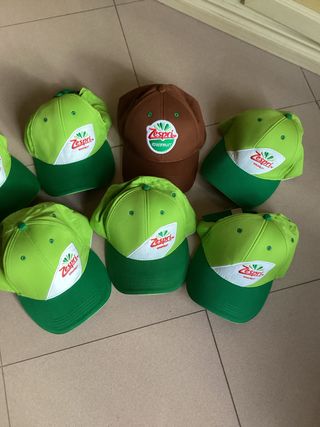Cappelli Zespri cotone marrone e verde