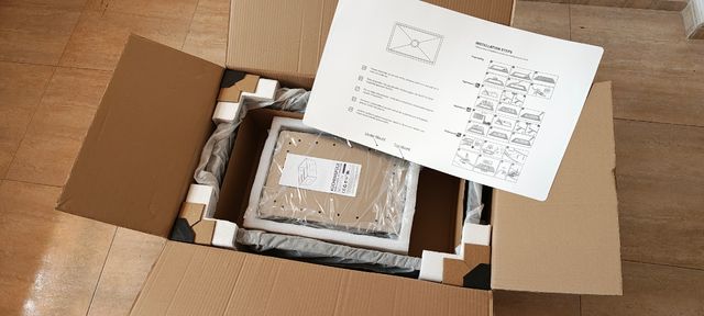 Fregadero Cocina 70x44cm Antracita/acero