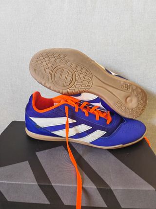Botas de fútbol Adidas Predator azules Talla 40