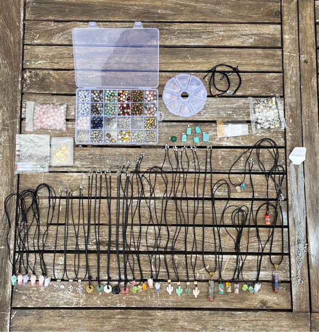 Pack Collares Cuentas Abalorios Multicolor