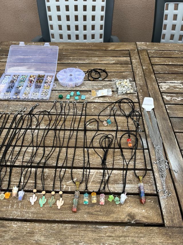 Pack Collares Cuentas Abalorios Multicolor