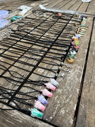 Pack Collares Cuentas Abalorios Multicolor