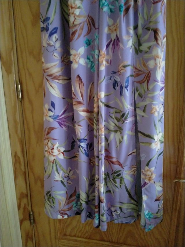 Pantalón ancho estampado floral