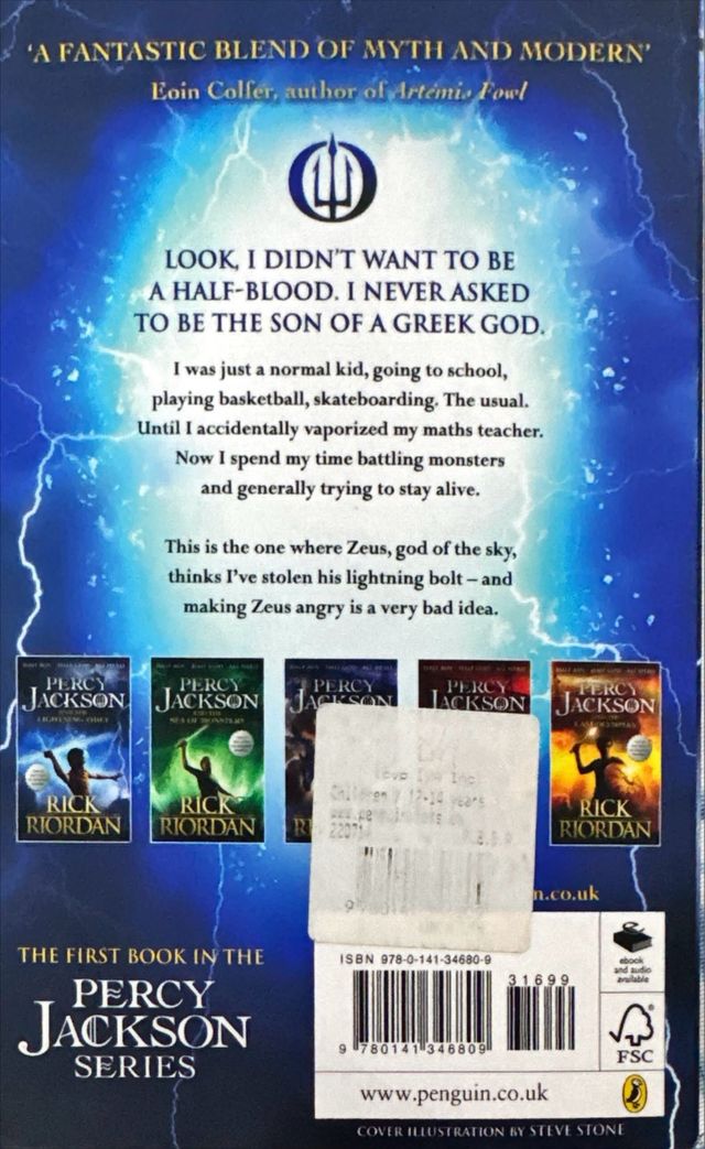 Percy Jackson: the Lightning Thief - Rick Riordan