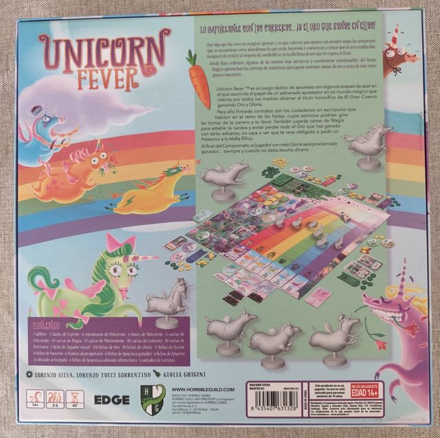 UNICORN FEVER Juego de mesa