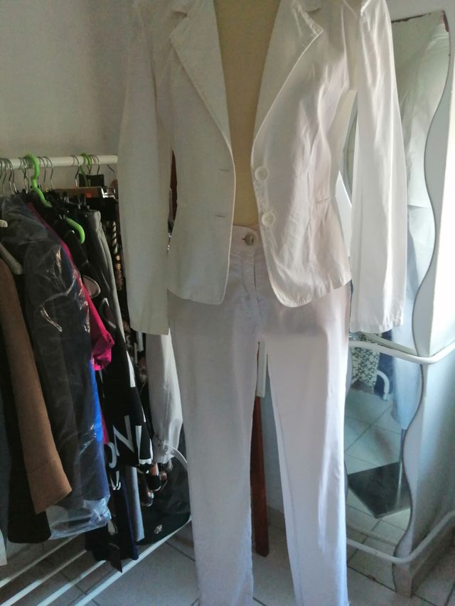 Completo Giacca e Pantaloni Bianco