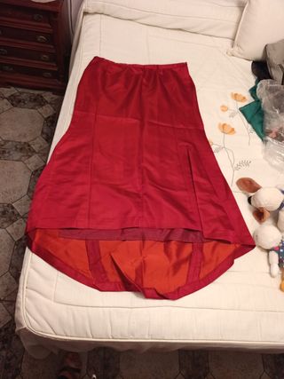 Vestido de fiesta rojo y negro talla 54