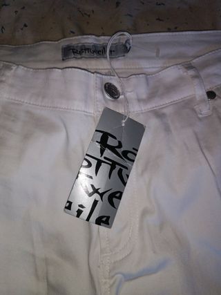 Pantalón Rottweiler Blanco Talla 44 Nuevo.