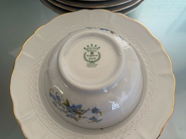 Vajilla Tognana Porcelana Flores Azules