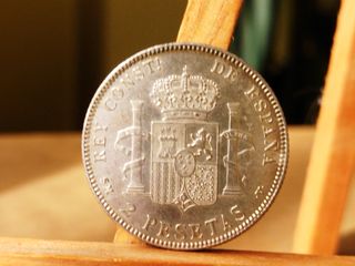 Moneda Plata 2 pesetas 1905 *19*05 Alfonso XIII