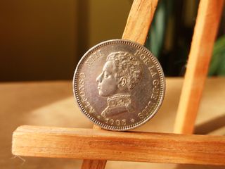 Moneda Plata 2 pesetas 1905 *19*05 Alfonso XIII