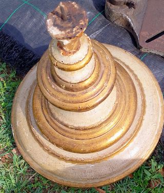 Candeliere in legno dorato XVIII/XIX sec.