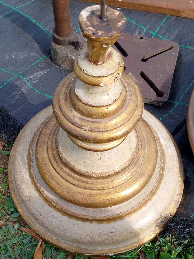 Candeliere in legno dorato XVIII/XIX sec.