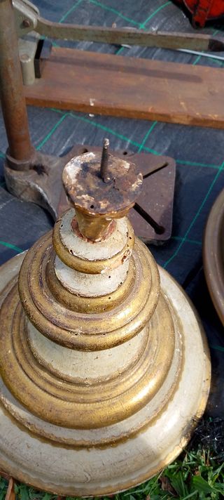 Candeliere in legno dorato XVIII/XIX sec.