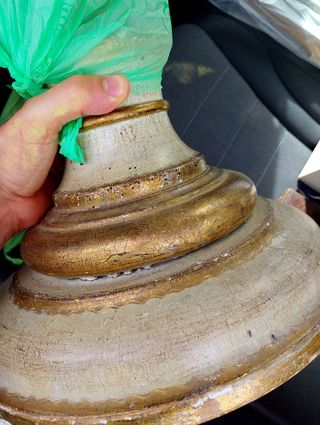 Candeliere in legno dorato XVIII/XIX sec.