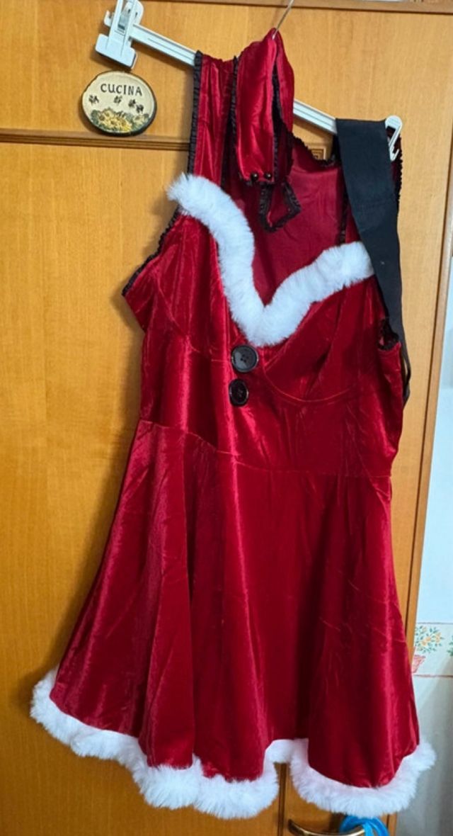Vestito/Costume Natalizio Rosso e Bianco