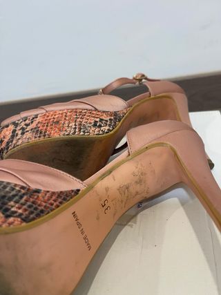 Zapatos de tacón Maripaz rosados talla 35