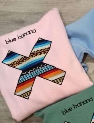 Sudadera Blue Banana Rosa Talla S