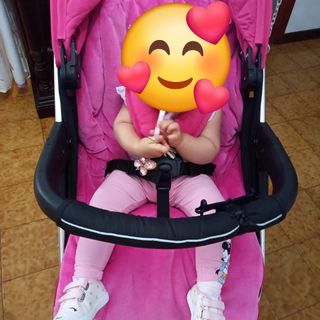 Carrito de bebé rosa fucia  Asalvo son las 3 parte