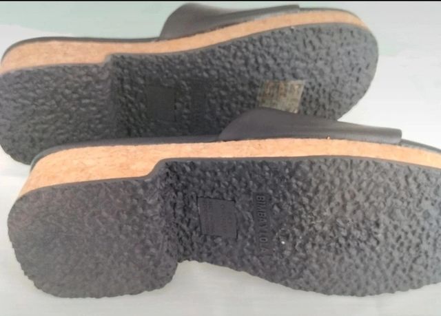 Sandalias Bimba y Lola Piel Negras Nuevas
