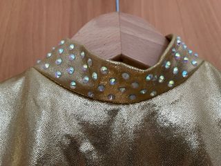 Malla patinaje/gimnasia dorada