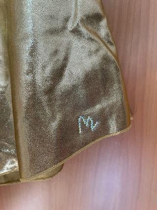 Malla patinaje/gimnasia dorada