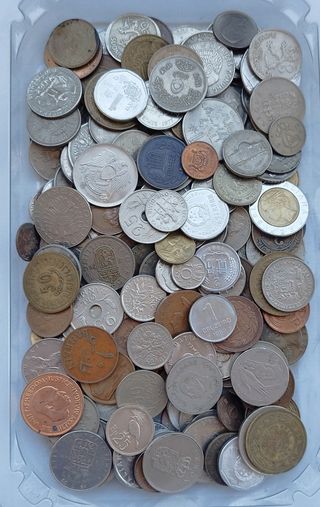 Colección 1 Kilo Monedas Mundiales