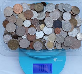 Colección 1 Kilo Monedas Mundiales