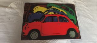 Cuadro 3D de coches vintage