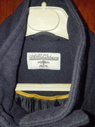 Chaquetón de paño azul