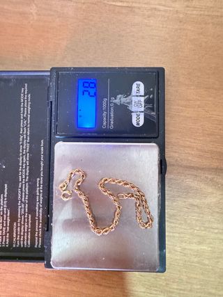 Esclava Cordón San Francisco 18k