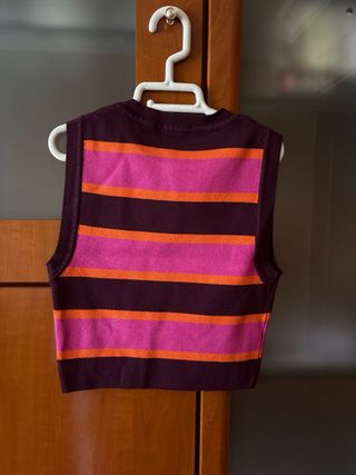 Top marca Zara talla S de Algodón