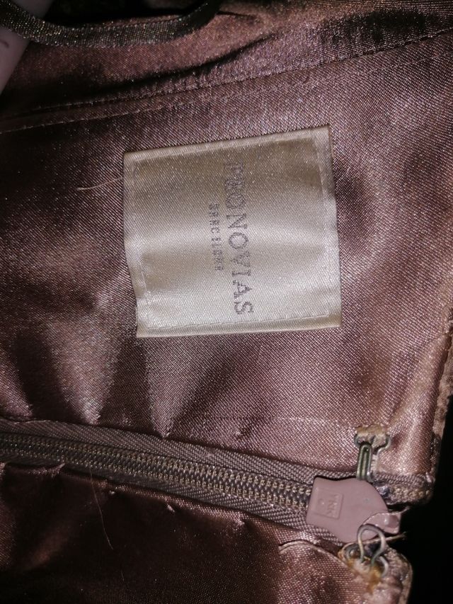 Vestido de fiesta largo estampado