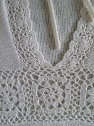 Jersey Bershka blanco mujer