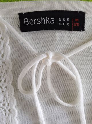 Jersey Bershka blanco mujer